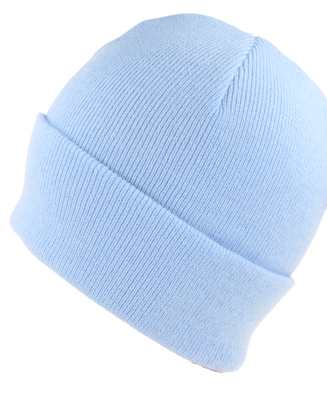 Plain Cotton Knitted Beanie Hat - Woolly Hat