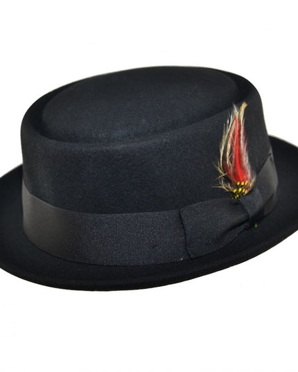 Wool Felt Pork Pie Hat Crushable