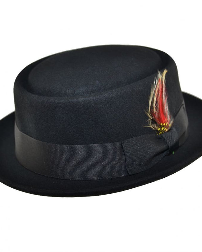 Wool Felt Pork Pie Hat Crushable