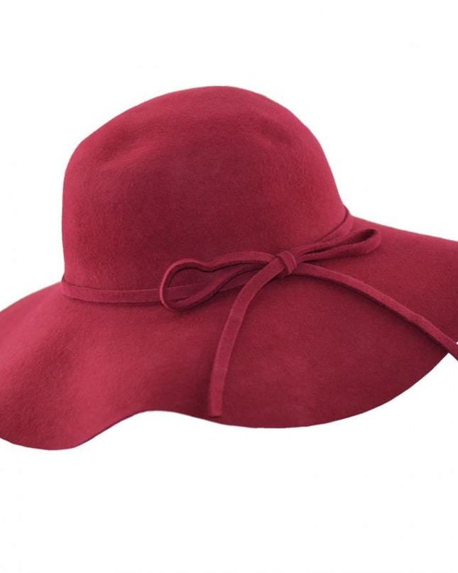 Women Floppy Hat 100% Wool Crushable Wide Brim Cloche Hat