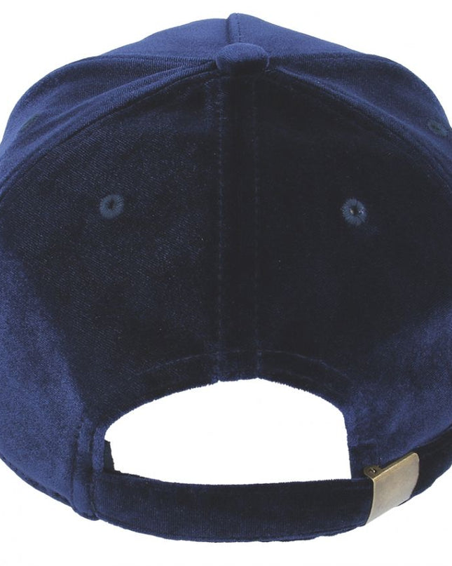 Velvet Baseball Curved Visor Baseball Cap