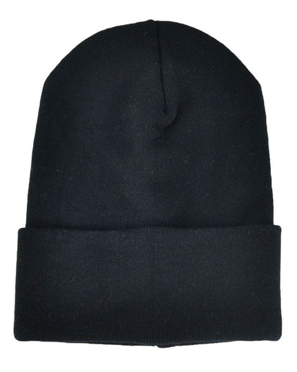 Plain Cotton Knitted Beanie Hat - Woolly Hat