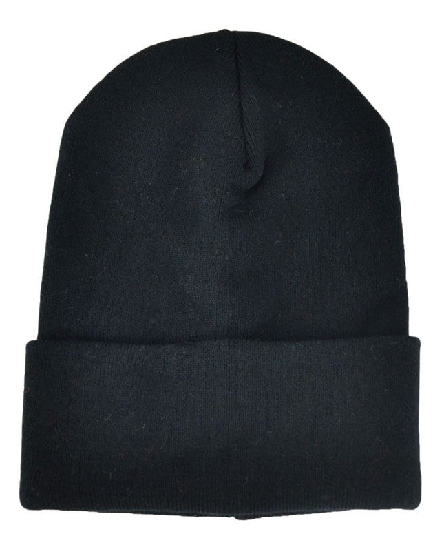 Plain Cotton Knitted Beanie Hat - Woolly Hat