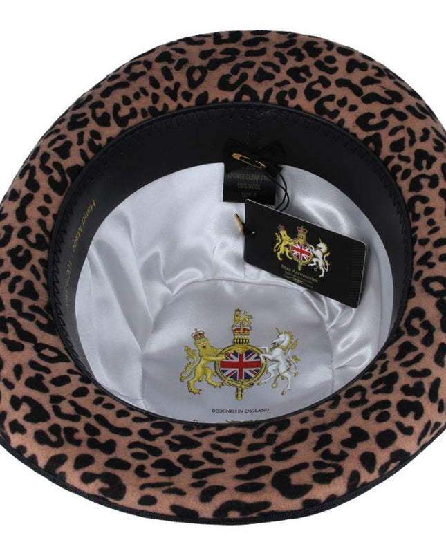 Derby Bowler Hat 100% Wool Felt With Satin Lined
