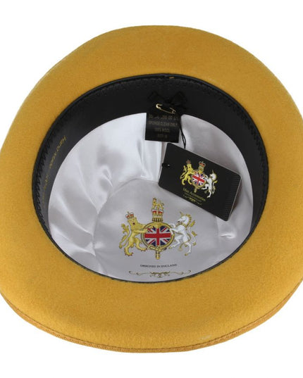 Bowler Hat Classic Hard Felt 100% Wool Bowler Hat With Satin Lined