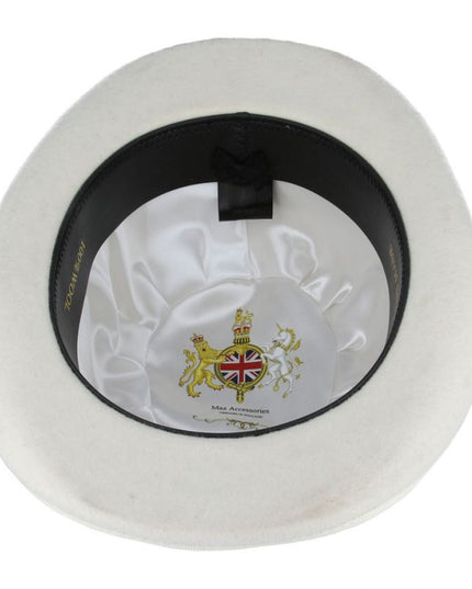 Bowler Hat Classic Hard Felt 100% Wool Bowler Hat With Satin Lined
