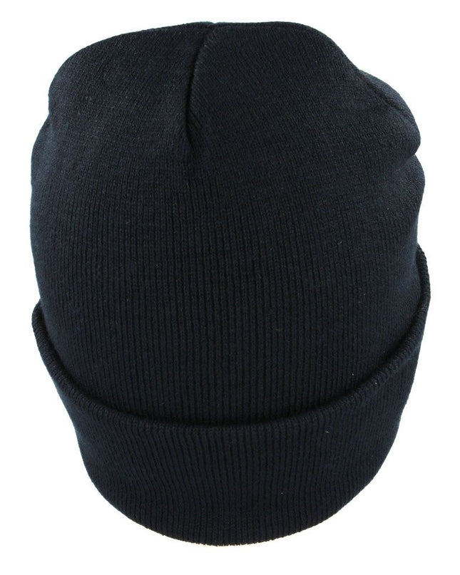 Plain Cotton Knitted Beanie Hat - Woolly Hat