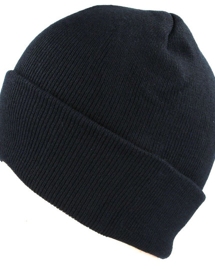 Plain Cotton Knitted Beanie Hat - Woolly Hat