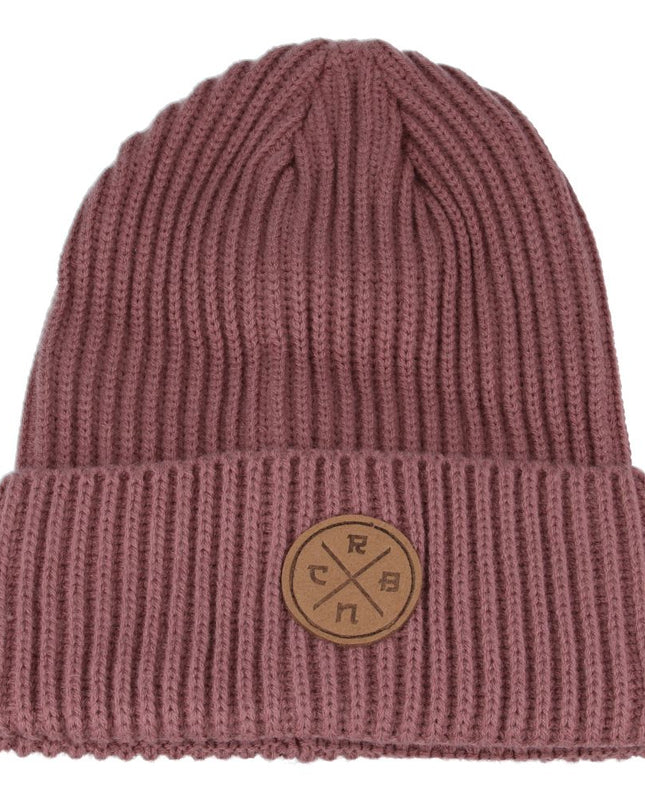 Winter Beanie Hat Carbon Patch Knitted Woolly Hat