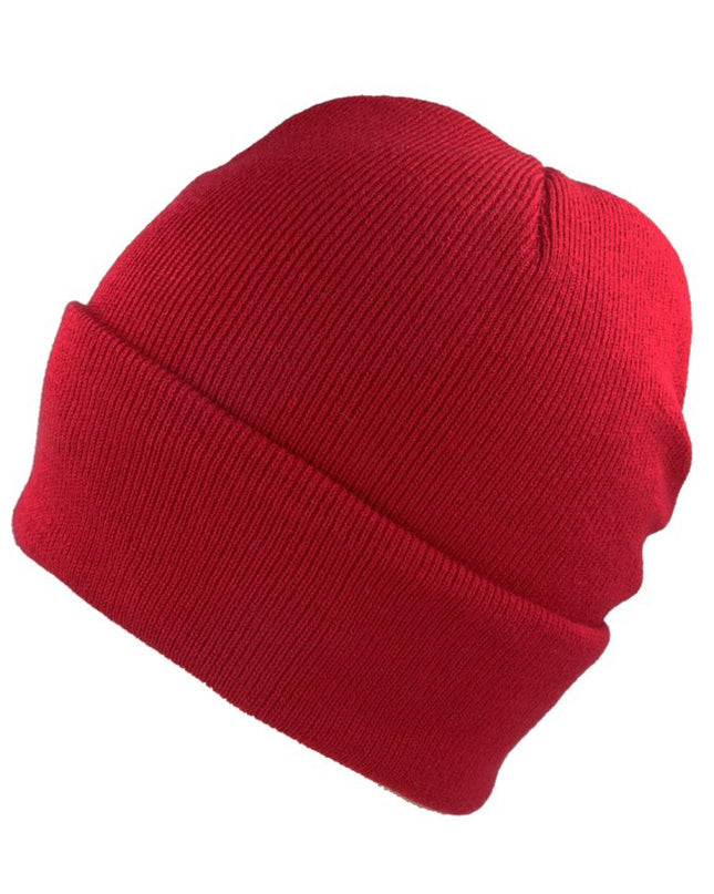 Plain Cotton Knitted Beanie Hat - Woolly Hat