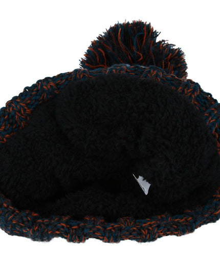 Women Cable Knit Beanie Hat Pom Pom Fur Lining Woolly Hat