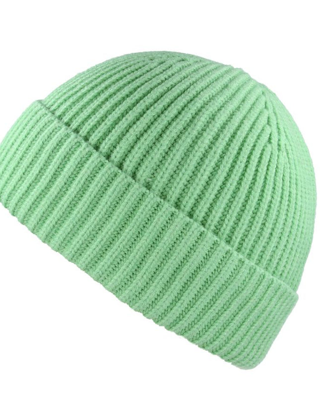 Winter Beanie Hat Skull Ribbed Knit Trawler Woolly Hat