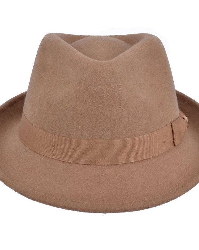 Men Wool Felt Trilby Hat