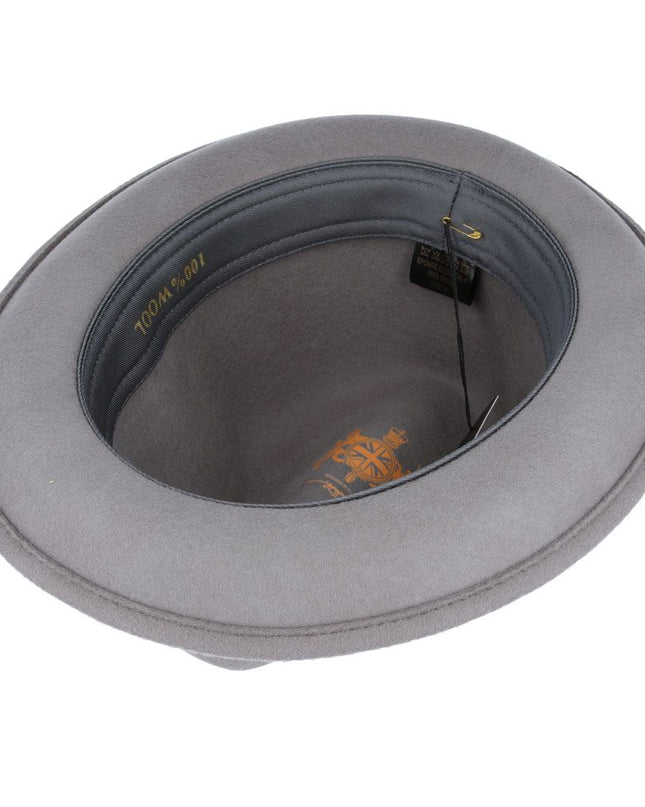 Men C-Crown Wool Trilby Hat