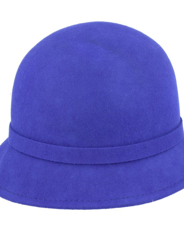 Women Vintage Cloche Hat With Floral Mesh Yarn