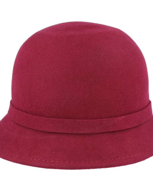 Women Vintage Cloche Hat With Floral Mesh Yarn