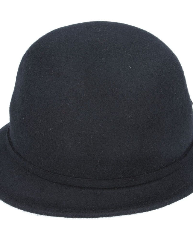 Women Rose Wool Cloche Hat Dressing Vintage Hat