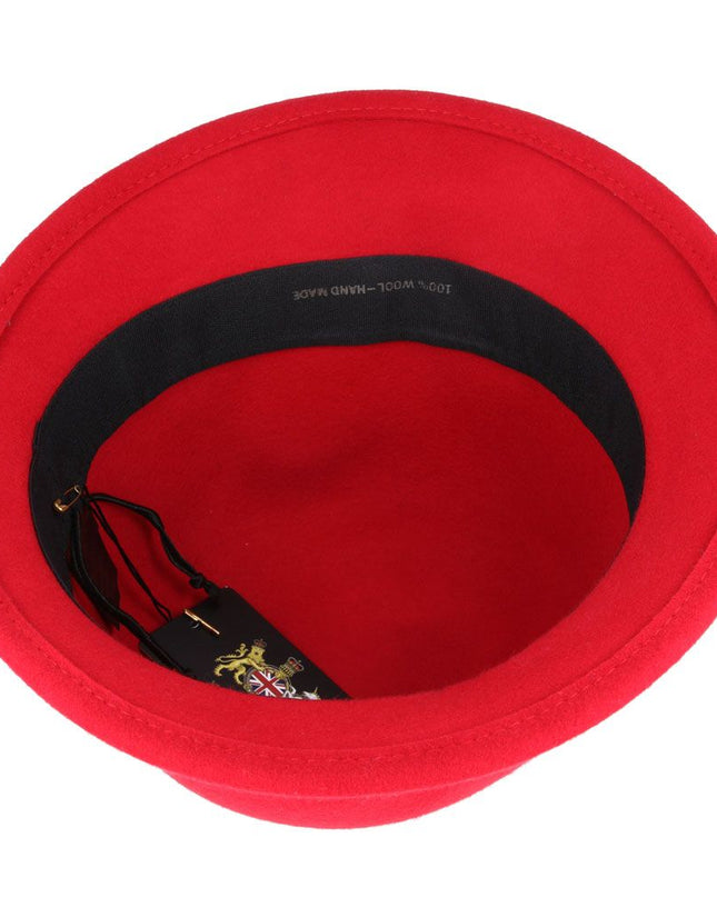Women Rose Wool Cloche Hat Dressing Vintage Hat