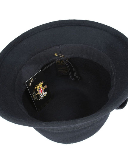 Women Cloche Hat Crushable Wool Felt With Floral Band