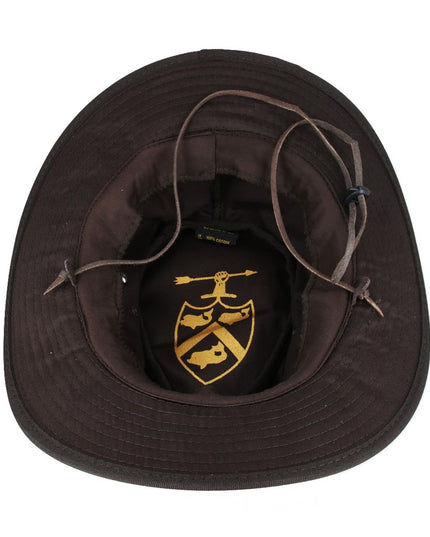 Western Bush Style Outback Waxed Cotton Cowboy Hat