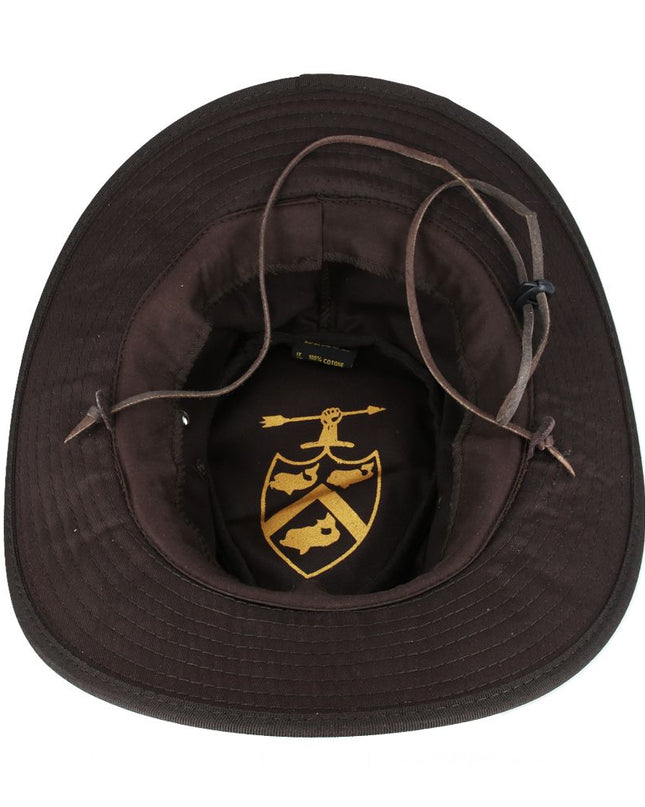 Western Bush Style Outback Waxed Cotton Cowboy Hat