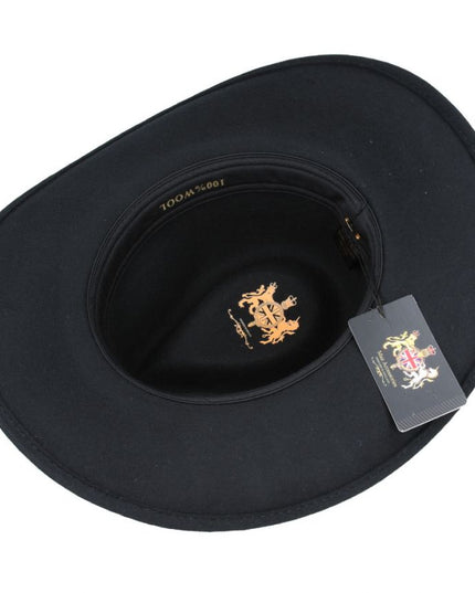 Western Cowboy Hat Crushable 100% Wool Felt Cowboy Hat