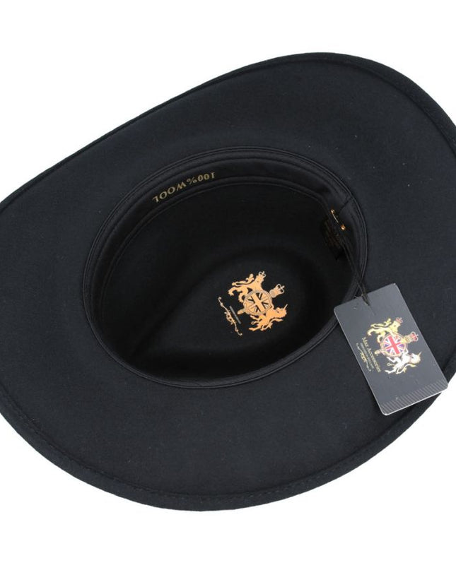 Western Cowboy Hat Crushable 100% Wool Felt Cowboy Hat