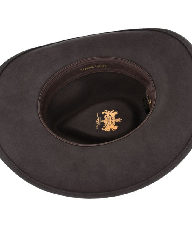 Western Cowboy Hat Crushable 100% Wool Felt Cowboy Hat