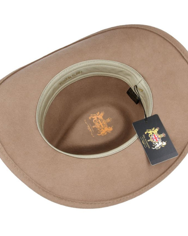 Western Cowboy Hat Crushable 100% Wool Felt