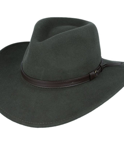 Western Cowboy Hat Crushable 100% Wool Felt Cowboy Hat