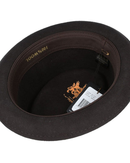 Diamond Crown Wool Pork Pie Hat