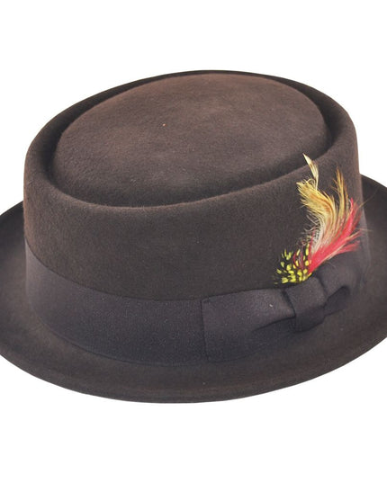 Wool Felt Pork Pie Hat Crushable