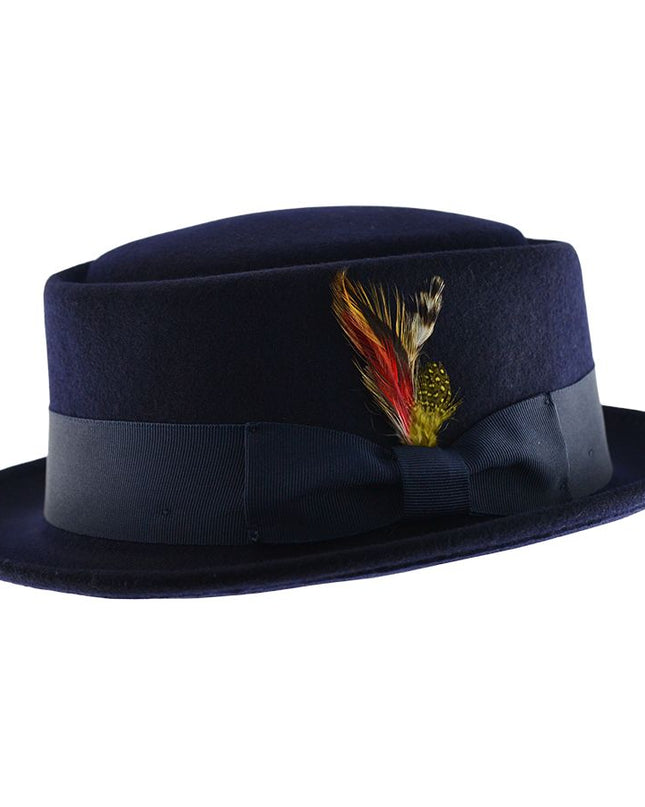 Wool Felt Pork Pie Hat Crushable