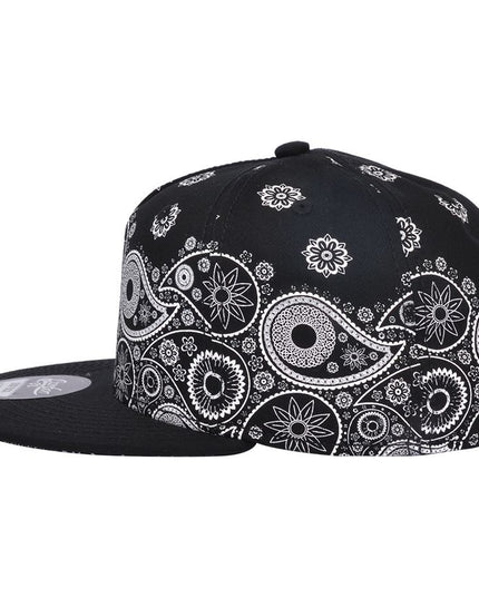 Paisley Print Snapback Cap