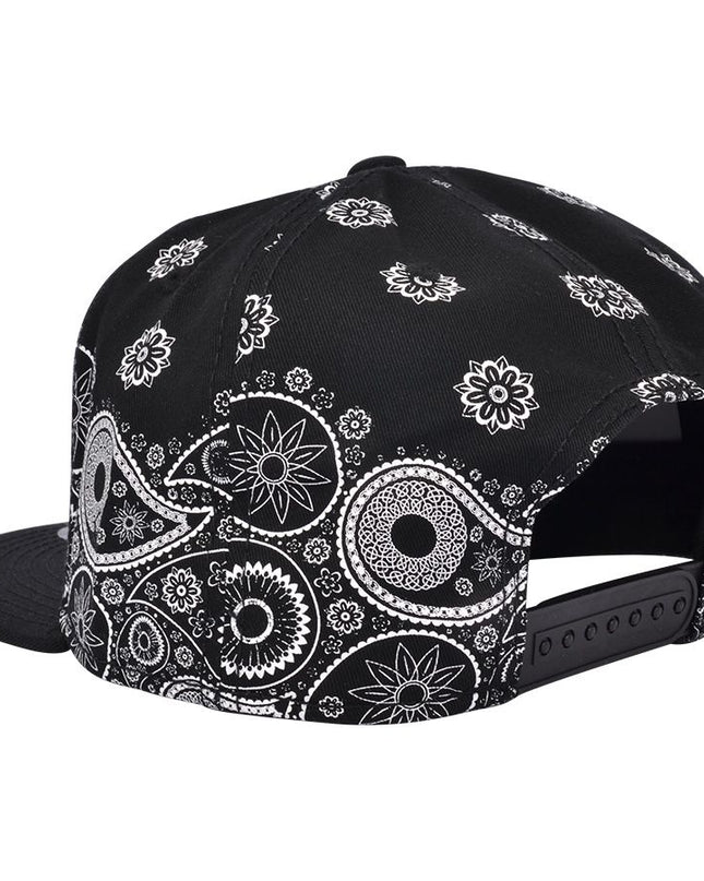 Paisley Print Snapback Cap