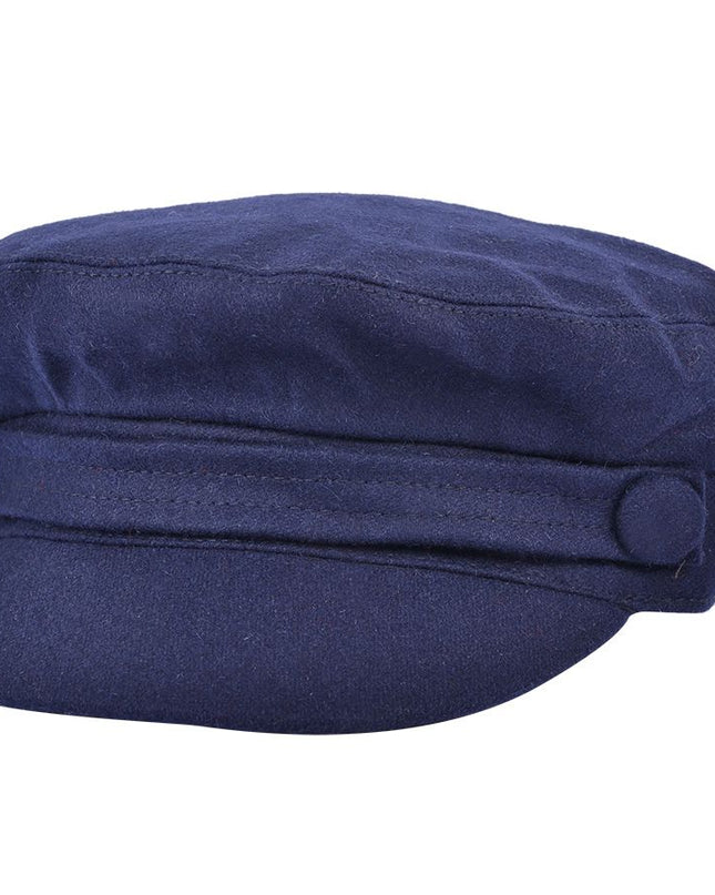 Wool Felt Breton Hat Fisherman Fiddler Captain's Cap