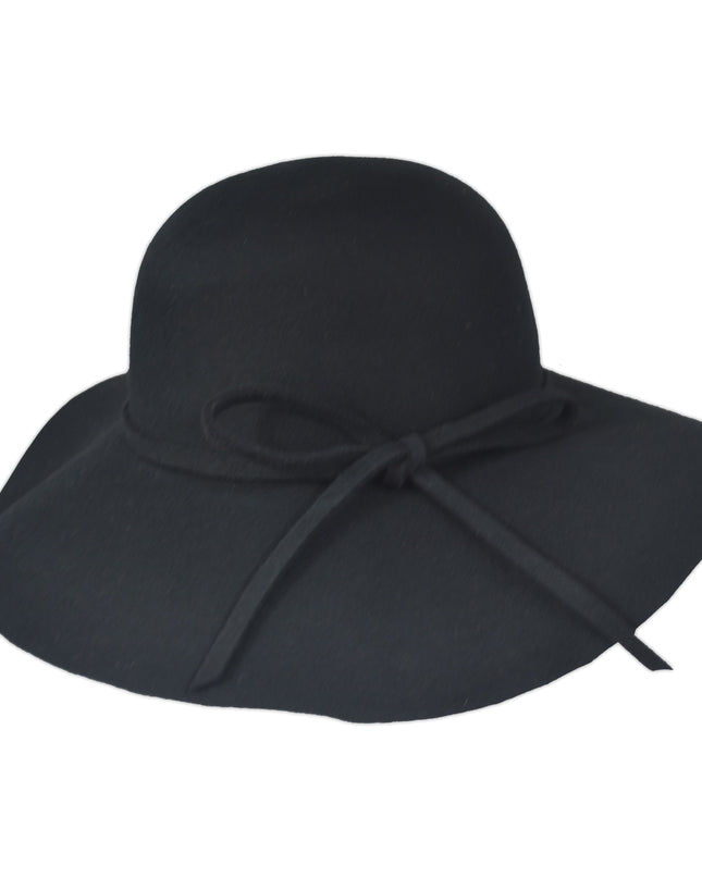 Women Floppy Hat 100% Wool Crushable Wide Brim Cloche Hat