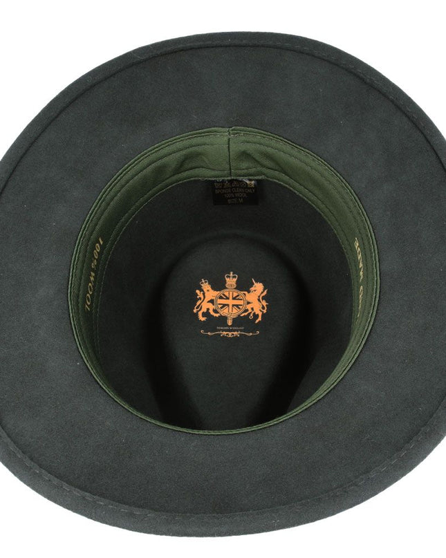 Fedora Hat Crushable Wool Felt With Leather Band