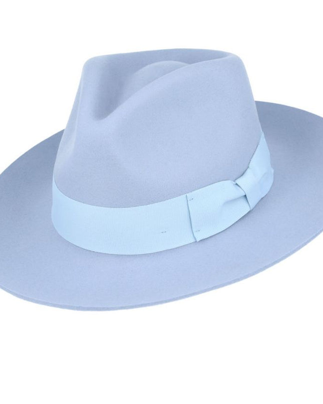 Gladwin Bond Grace Stiff Brim Wool Fedora Hat