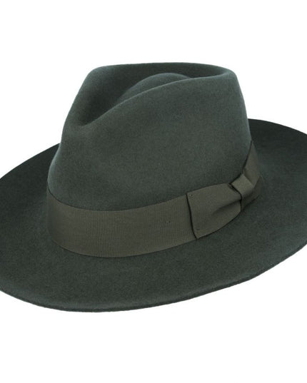 Gladwin Bond Grace Stiff Brim Wool Fedora Hat