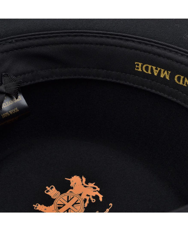 Gambler Cowboy Hat 100% Wool Felt With Thin Ribbon Band