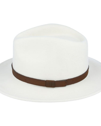 Fedora Hat Crushable Wool Felt With Leather Band