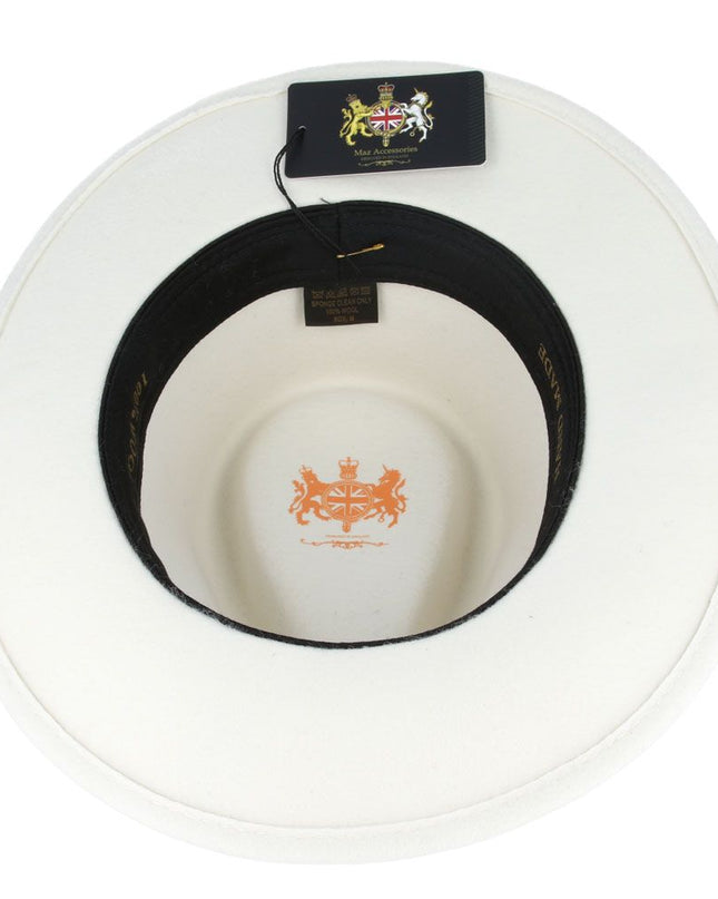 Fedora Hat Crushable Wool Felt With Leather Band