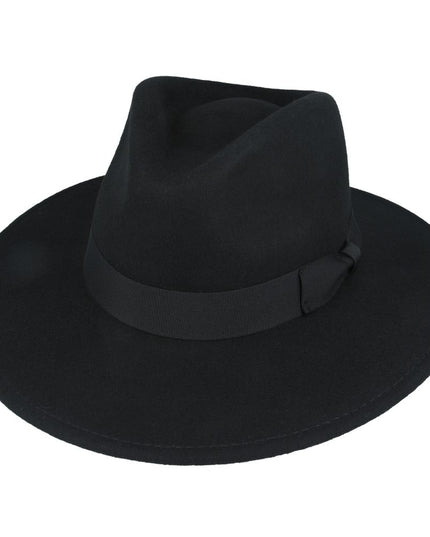 Wide Brim Fedora Hat Crushable Wool Felt