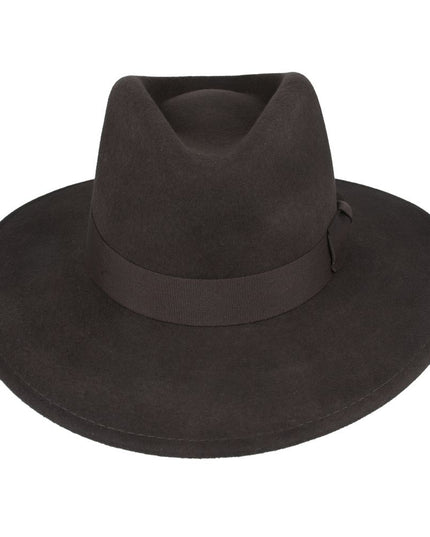 Wide Brim Fedora Hat Crushable Wool Felt