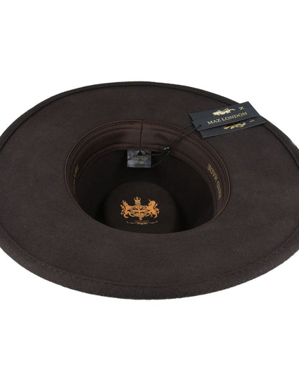 Wide Brim Fedora Hat Crushable Wool Felt