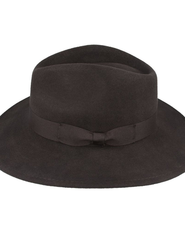 Wide Brim Fedora Hat Crushable Wool Felt