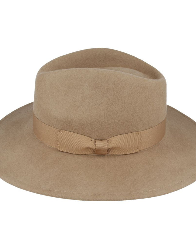 Wide Brim Fedora Hat Crushable Wool Felt