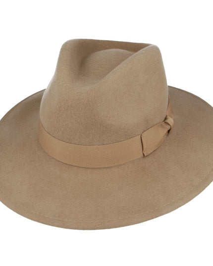Wide Brim Fedora Hat Crushable Wool Felt