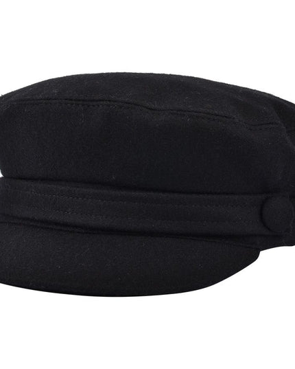 Wool Felt Breton Hat Fisherman Fiddler Captain's Cap